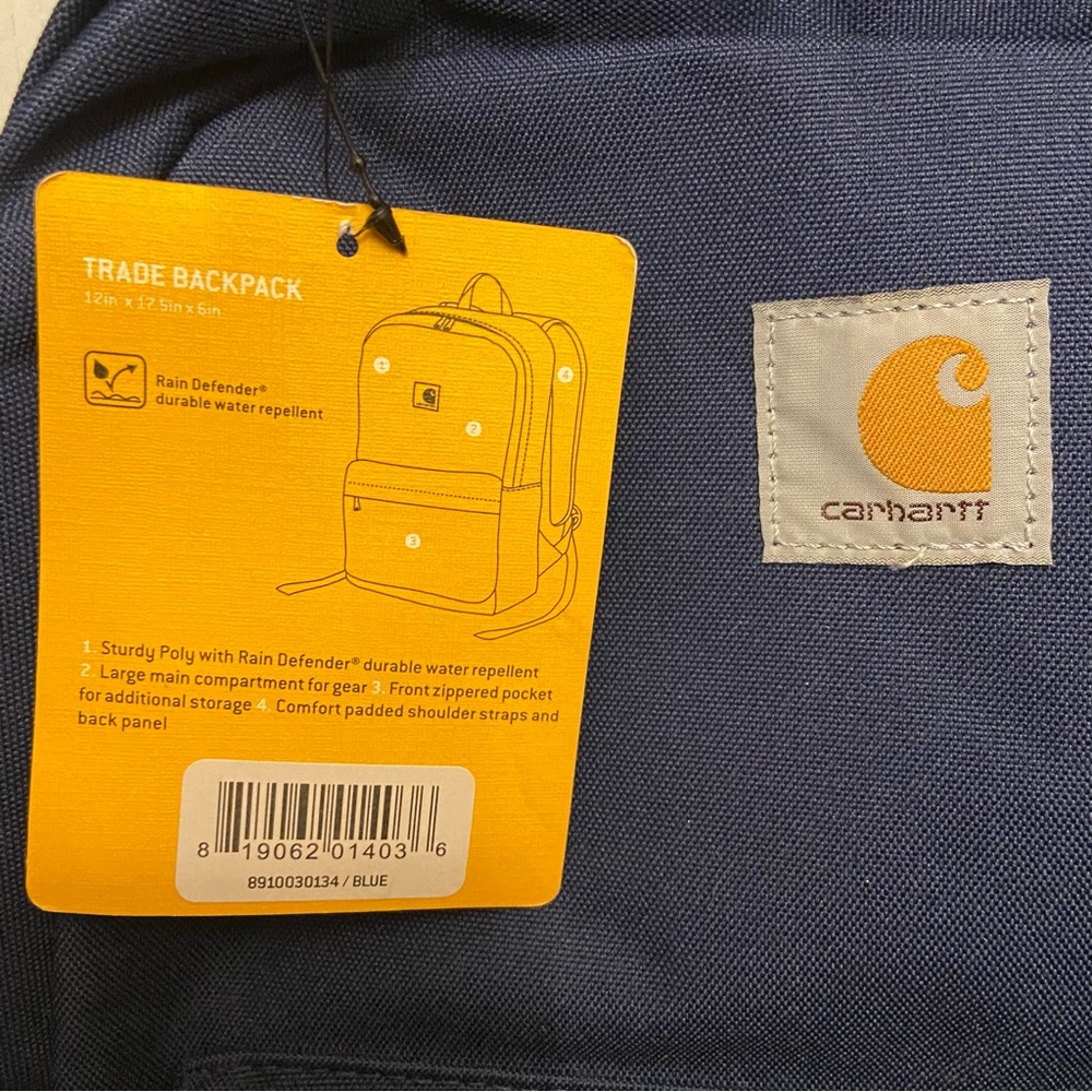 Carhartt Trade Series Rain Defender Backpack in Blue. - Picture 4 of 10